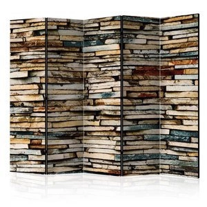 Parawan 5-częściowy - Kamienna harmonia II [Room Dividers]