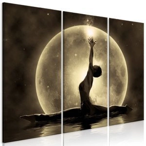Obraz - Szpagat (3-częściowy) złoty