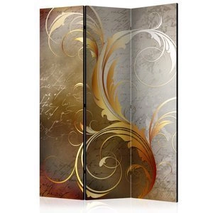 Parawan 3-częściowy - Złote litery [Room Dividers]