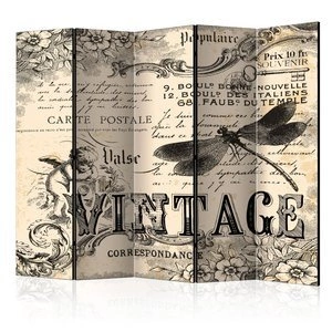 Parawan 5-częściowy - Vintage Correspondence II [Room Dividers]