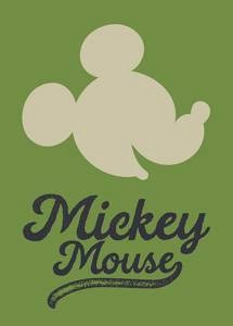 Obraz ścienny Mickey Mouse Green Head WB037
