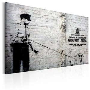 Obraz - Graffiti Area (Police and a Dog) by Banksy