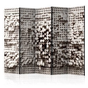 Parawan 5-częściowy - Biała twierdza II [Room Dividers]