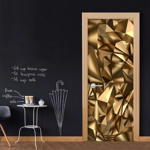 Fototapeta na drzwi - Tapeta na drzwi - Złota geometria