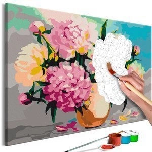 Obraz do samodzielnego malowania - Kwiaty w wazonie