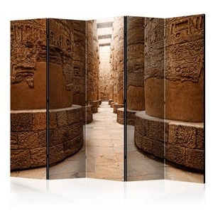 Parawan 5-częściowy - Świątynia w Karnak, Egipt II [Room Dividers]