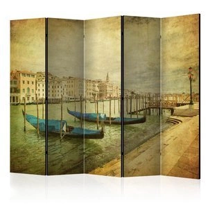 Parawan 5-częściowy - Grand Canal, Venice (Vintage) II [Room Dividers]