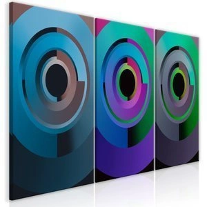 Obraz - Okręgi gradientu (3-częściowy)