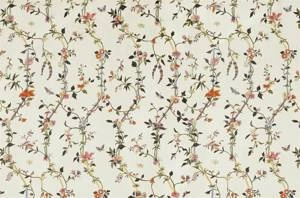 Fototapeta ścienna z roślinnym wzorem kwiaty na białym tle V121-1