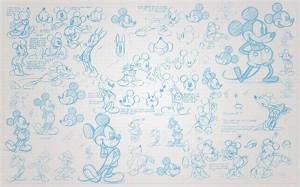 Fototapeta ścienna Mickey Sketches 048-DVD4