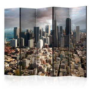 Parawan 5-częściowy - W chmurach II [Room Dividers]