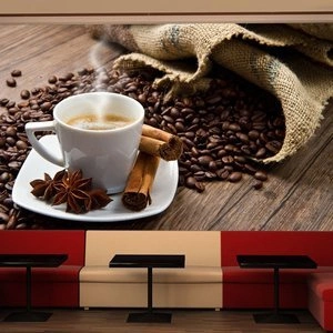 Fototapeta - Star anise coffee