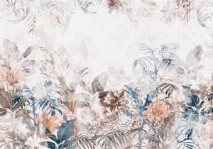 Fototapeta ścienna tropikalne liście w beżowych odcieniach 13