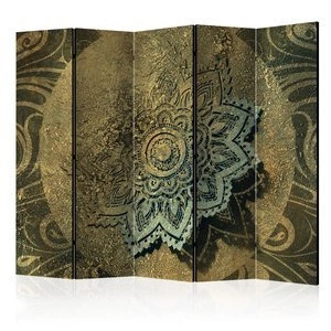 Parawan 5-częściowy - Złoty skarb II [Room Dividers]