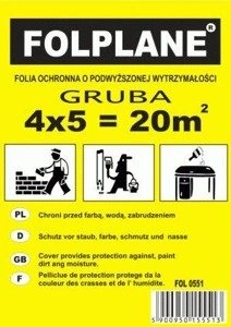 Gruba folia malarska ochronna