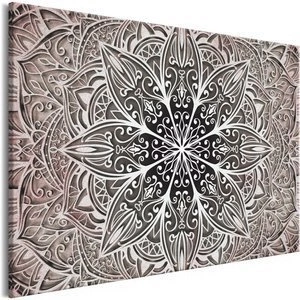 Obraz - Kwiaty orientu (1-częściowy) szeroki różowy