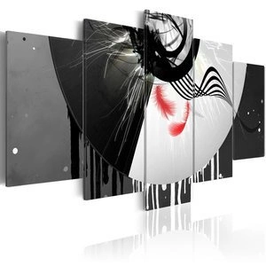 Obraz - Metal z akcentem czerwieni