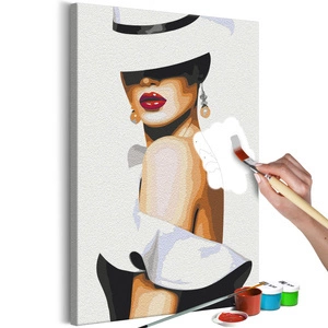 Obraz do samodzielnego malowania - Elegancki kapelusz