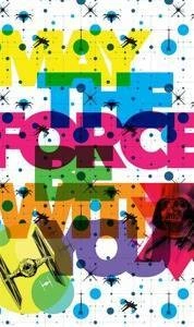 Fototapeta Star Wars Pop Neon Geometrics Vader VD-030