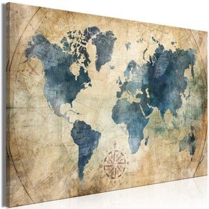 Obraz - Retro mapa (1-częściowy) szeroki