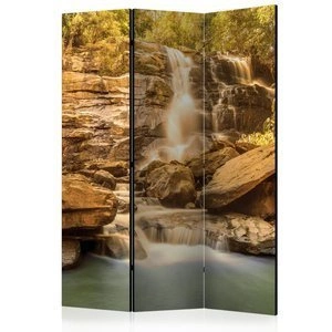 Parawan 3-częściowy - Słoneczny wodospad [Room Dividers]