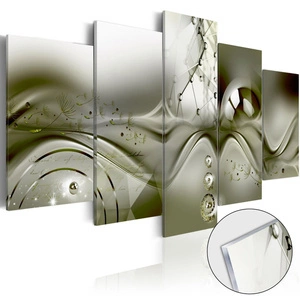 Obraz na szkle akrylowym - Zielona konfiguracja [Glass]