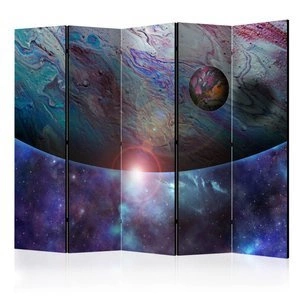 Parawan 5-częściowy - Na orbicie II [Room Dividers]