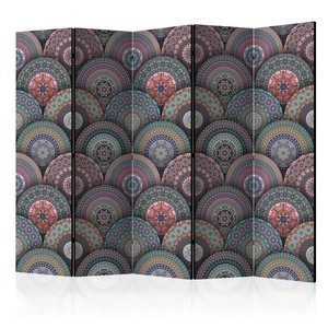 Parawan 5-częściowy - Orientalny kalejdoskop II [Room Dividers]