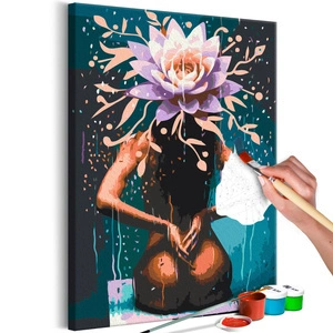 Obraz do samodzielnego malowania - Lotosowa pani