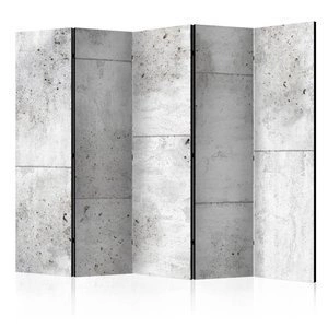 Parawan 5-częściowy - Concretum murum II [Room Dividers]