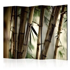 Parawan 5-częściowy - Fog and bamboo forest II [Room Dividers]