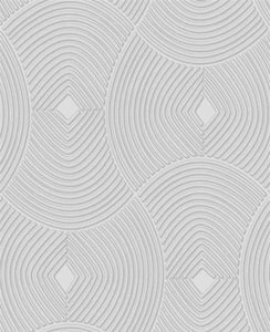 Szara tapeta winylowa geometryczna wzory 3D brokat