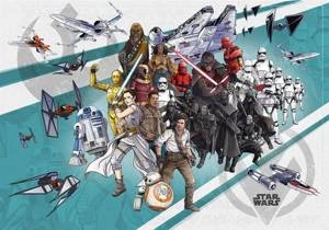 Fototapeta ścienna Star Wars Cartoon Collage Wide DX8-073