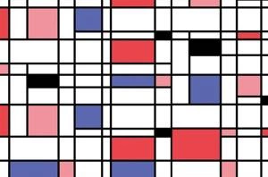 Fototapeta ścienna w kolorowy wzór geometryczny V128-2