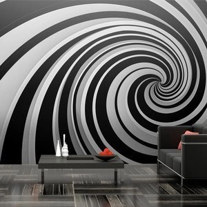 Fototapeta XXL - Black and white swirl