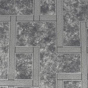 Tapeta geometryczna szaro-srebrna efekt przetarć