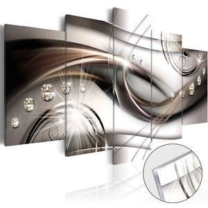 Obraz na szkle akrylowym - Brązowy blask [Glass]