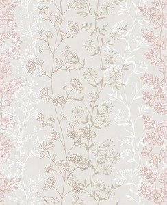 Ładna tapeta roślinna do salonu w kolorowe kwiaty