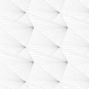 Tapeta ścienna Fan grey / white Erica Wakerly