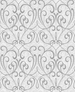 Tapeta winylowa tłoczona w ornamenty szara srebrna
