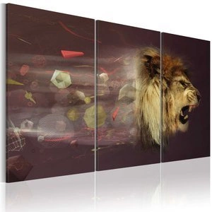 Obraz - lew (abstrakcja)