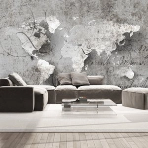 Fototapeta - Mapa i list