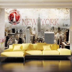 Fototapeta - New York - POST AGE STAMP