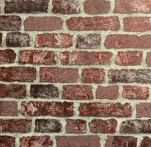 Tapeta czerwona cegła mur 3D z wypukłą fakturą