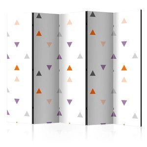 Parawan 5-częściowy - Deszcz trójkątów II [Room Dividers]