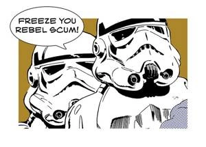 Obraz ścienny Star Wars Classic Comic Quote Stormtrooper WB120