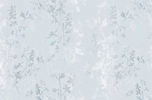 Fototapeta ścienna z roślinnym motywem liście na niebieskim tle V108-2