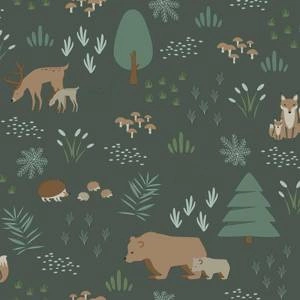 Tapeta ścienna Esta Home 139249 Forest Friends