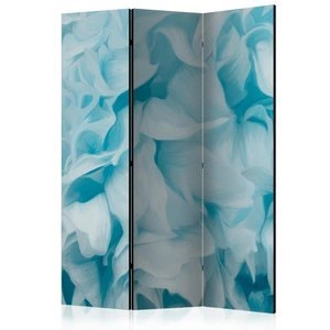Parawan 3-częściowy - Azalia (niebieski) [Room Dividers]