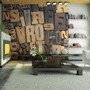 Fototapeta - Litery z drewna